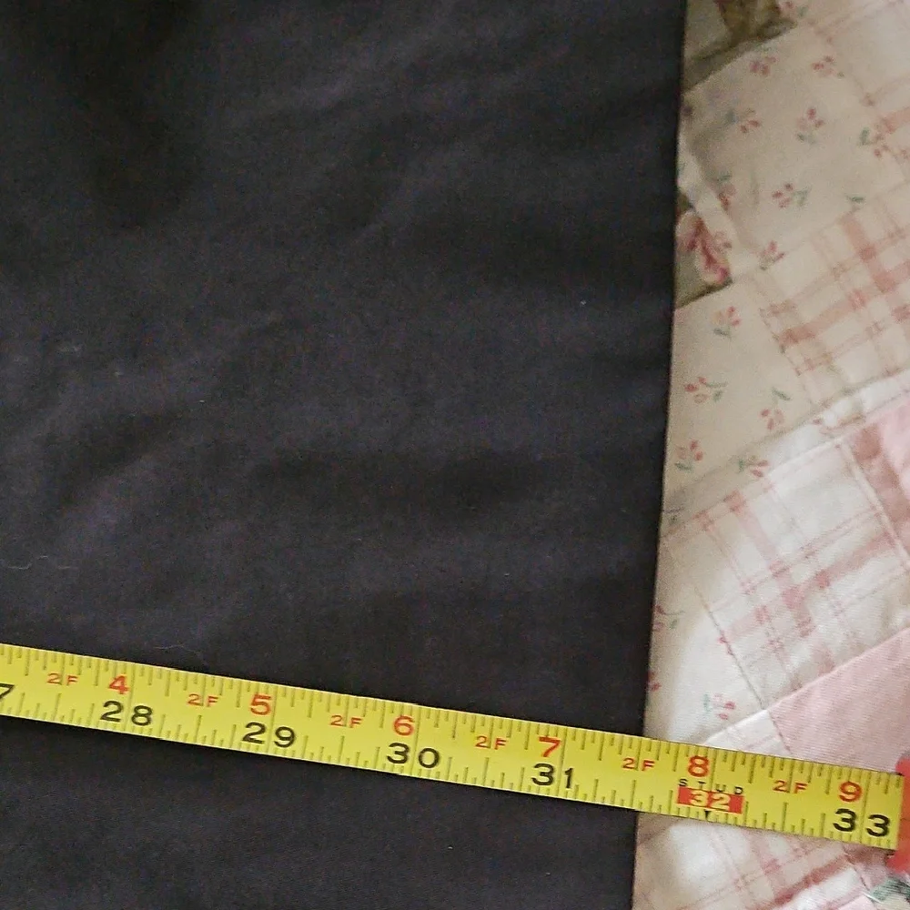 London Fog Black Hooded Raincoat -Snap Front- Mid Length - Picture 7 of 7